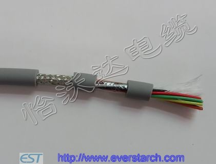 FX10-CY 10芯 22AWG 屏蔽标准信号传输柔性电缆