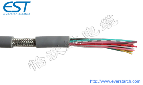24芯屏蔽信号传输高柔性拖链电缆